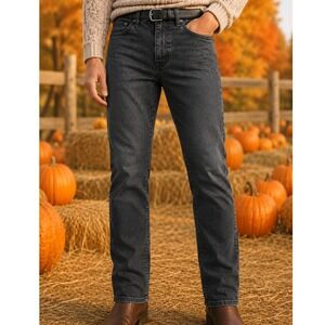 Levis 511 Slim Fit Jeans Mens 34 Charcoal Gray Faded Black Stretch Denim